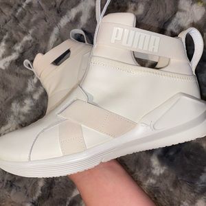 White never before worn Puma shoes